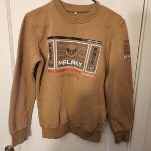 Mens crew neck pull over sweater M